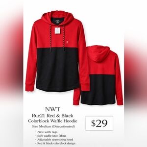 Rue21 Red and Black Hoodie